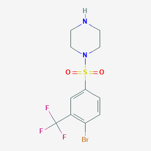 1-(4-Bromo-3-trifluoromethyl-benzenesulfonyl)-piperazine