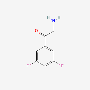 molecular formula C8H7F2NO B1615228 2-AMINO-1-(3,5-DIFLUORO-PHENYL)-ETHANONE CAS No. 339001-26-2