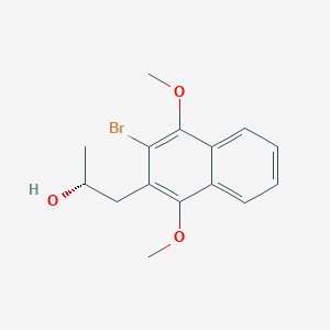(r)-1-(3-Bromo-1,4-dimethoxynaphthalen-2-yl)propan-2-ol