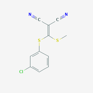 2-[(3-Chlorophenylthio)(methylthio)methylene]-malononitrile