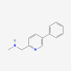 molecular formula C13H14N2 B1615239 N-methyl-1-(5-phenylpyridin-2-yl)methanamine CAS No. 892502-02-2