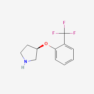 (3R)-3-[2-(trifluoromethyl)phenoxy]pyrrolidine