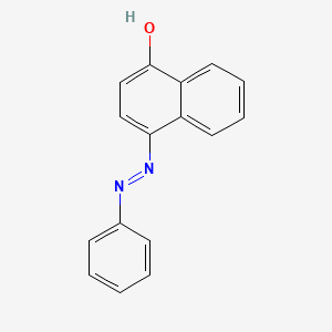 molecular formula C16H12N2O B1615267 4-(Phenylazo)-1-naphthol CAS No. 3651-02-3