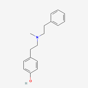 molecular formula C17H21NO B1615289 4-(2-(Methyl(phenethyl)amino)ethyl)phenol CAS No. 52059-47-9