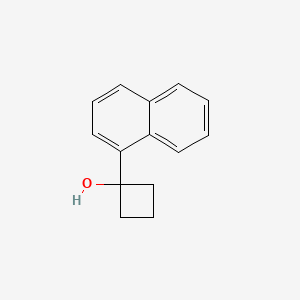 molecular formula C14H14O B1615293 Cyclobutanol, 1-(1-naphthalenyl)- CAS No. 74685-79-3