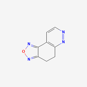 molecular formula C8H6N4O B1615295 4,5-二氢[1,2,5]恶二唑并[3,4-f]苯并噁嗪 CAS No. 300587-41-1