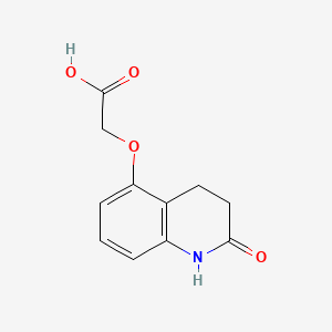 Acetic acid, ((1,2,3,4-tetrahydro-2-oxo-5-quinolinyl)oxy)-