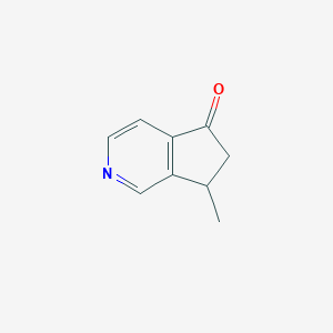 molecular formula C9H9NO B161530 7-methyl-6,7-dihydro-5H-cyclopenta[c]pyridin-5-one CAS No. 129893-31-8