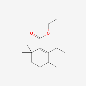 1-Cyclohexene-1-carboxylic acid, 2-ethyl-3,6,6-trimethyl-, ethyl ester