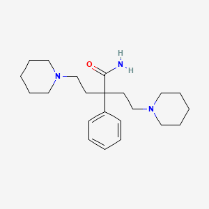 Butyramide, 2-phenyl-4-piperidino-2-(2-piperidinoethyl)-