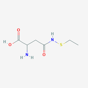 molecular formula C6H12N2O3S B1615340 Alanine, 3-ethylthiocarbamoyl-, L- CAS No. 4909-58-4