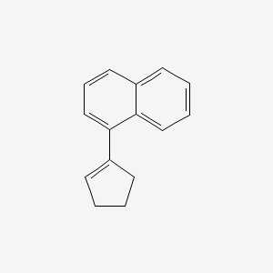 molecular formula C15H14 B1615357 1-(1-Cyclopenten-1-yl)naphthalene CAS No. 58195-37-2