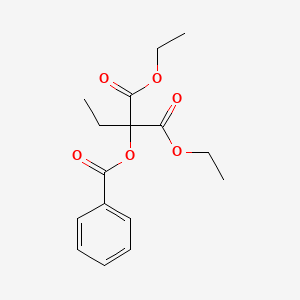 molecular formula C16H20O6 B1615371 Diethyl(benzoyloxy)(ethyl)propanedioate CAS No. 6259-78-5