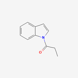 molecular formula C11H11NO B1615393 Ketone, indol-1-YL ethyl CAS No. 73747-53-2