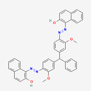 1,1'-[(Phenylmethylene)bis[(2-methoxy-4,1-phenylene)azo]]bis(2-naphthol)