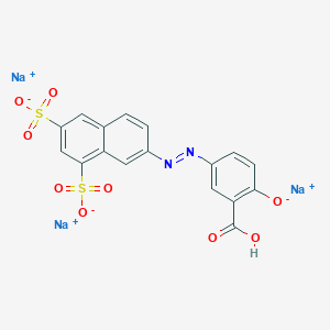 Trisodium 5-((6,8-disulphonato-2-naphthyl)azo)salicylate