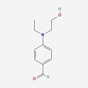 molecular formula C11H15NO2 B1615417 4-[Ethyl(2-hydroxyethyl)amino]benzaldehyde CAS No. 63619-28-3
