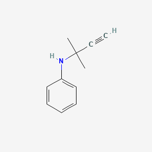 molecular formula C11H13N B1615424 N-(2-methylbut-3-yn-2-yl)aniline CAS No. 7471-09-2