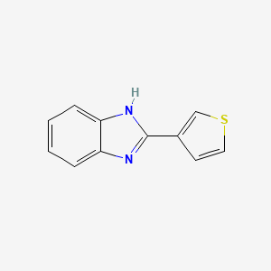 molecular formula C11H8N2S B1615432 2-(thiophen-3-yl)-1H-benzo[d]imidazole CAS No. 3878-21-5