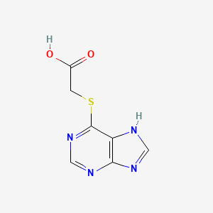 molecular formula C7H6N4O2S B1615436 (9H-Purin-6-ylsulfanyl)-acetic acid CAS No. 608-09-3