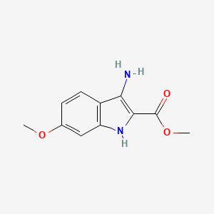 molecular formula C11H12N2O3 B1615443 methyl 3-amino-6-methoxy-1H-indole-2-carboxylate CAS No. 696649-63-5
