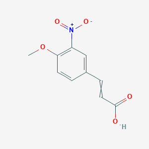molecular formula C10H9NO5 B1615455 3-{3-Nitro-4-methoxyphenyl}acrylic acid CAS No. 58435-22-6