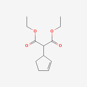 molecular formula C12H18O4 B1615473 Diethyl 2-cyclopenten-1-ylmalonate CAS No. 53608-93-8