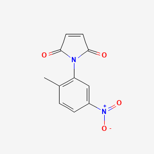 molecular formula C11H8N2O4 B1615485 1-(2-methyl-5-nitrophenyl)-1H-pyrrole-2,5-dione CAS No. 61294-20-0