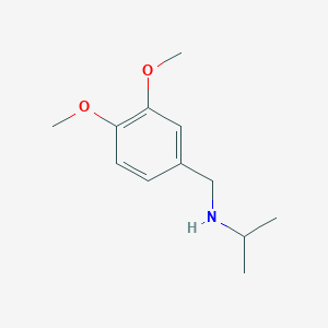 molecular formula C12H19NO2 B1615493 Benzenemethanamine, 3,4-dimethoxy-N-(1-methylethyl)- CAS No. 101825-11-0