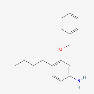 molecular formula C17H21NO B1615509 3-Benzyloxy-4-butylaniline CAS No. 54986-53-7