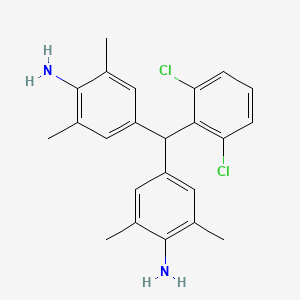 Benzenamine, 4,4'-[(2,6-dichlorophenyl)methylene]bis[2,6-dimethyl-