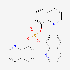 molecular formula C27H18N3O4P B1615522 Triquinolin-8-yl phosphate CAS No. 52429-99-9