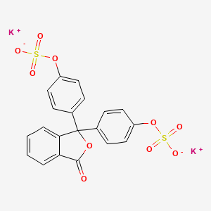 1(3H)-Isobenzofuranone, 3,3-bis(4-(sulfooxy)phenyl)-, dipotassium salt