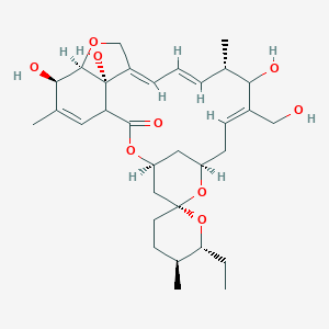 molecular formula C32H46O9 B161553 13,29-Dihydroxymilbemycin A4 CAS No. 134053-89-7