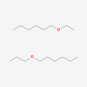 molecular formula C17H38O2 B1615536 1-Ethoxyhexane;1-propoxyhexane CAS No. 68937-66-6