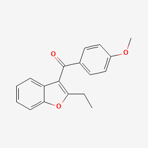 2-Ethylbenzofuran-3-yl p-methoxyphenyl ketone