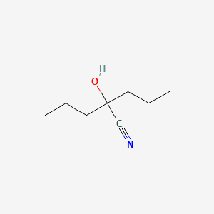 molecular formula C8H15NO B1615549 2-Hydroxy-2-propylvaleronitrile CAS No. 5699-74-1