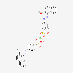 Benzenesulfonic acid, 4-[(2-hydroxy-1-naphthalenyl)azo]-2-methyl-, barium salt (2:1)
