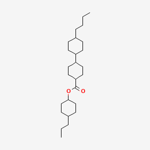 [1,1'-Bicyclohexyl]-4-carboxylic acid, 4'-butyl-, 4-propylcyclohexyl ester