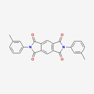 molecular formula C24H16N2O4 B1615588 2,6-bis(3-methylphenyl)pyrrolo[3,4-f]isoindole-1,3,5,7-tetrone CAS No. 7143-61-5