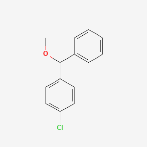 molecular formula C14H13ClO B1615593 1-Chloro-4-[methoxy(phenyl)methyl]benzene CAS No. 7364-23-0