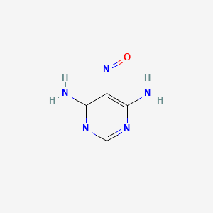 molecular formula C4H5N5O B1615601 4,6-Pyrimidinediamine, 5-nitroso- CAS No. 61908-15-4