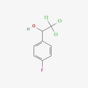 molecular formula C8H6Cl3FO B1615603 2,2,2-Trichloro-1-(4-fluorophenyl)ethanol CAS No. 394-56-9