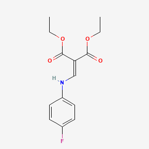 molecular formula C14H16FNO4 B1615623 Diethyl 2-[(4-fluoroanilino)methylene]malonate CAS No. 26832-96-2