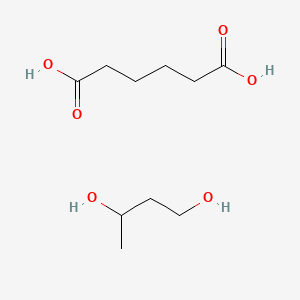 molecular formula C10H20O6 B1615635 Butane-1,3-diol;hexanedioic acid CAS No. 24937-93-7