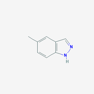molecular formula C8H8N2 B161565 5-methyl-1H-indazole CAS No. 1776-37-0