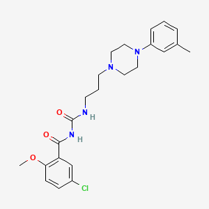 molecular formula C23H29ClN4O3 B1615650 Ciltoprazine CAS No. 54063-30-8
