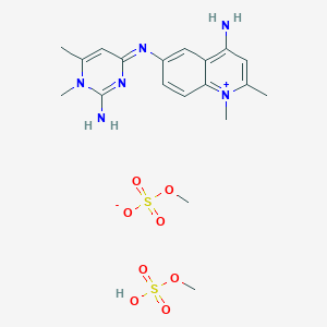 molecular formula C19H28N6O8S2 B1615655 Quinapyramine sulfate CAS No. 3270-78-8
