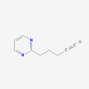 molecular formula C9H10N2 B161567 2-(4-Pentynyl)pyrimidine CAS No. 126215-84-7