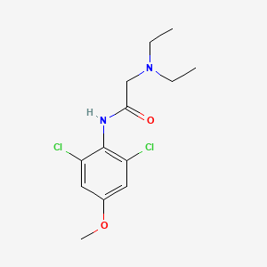 molecular formula C13H18Cl2N2O2 B1615700 N-(2,6-dichloro-4-methoxyphenyl)-2-(diethylamino)acetamide CAS No. 67625-05-2